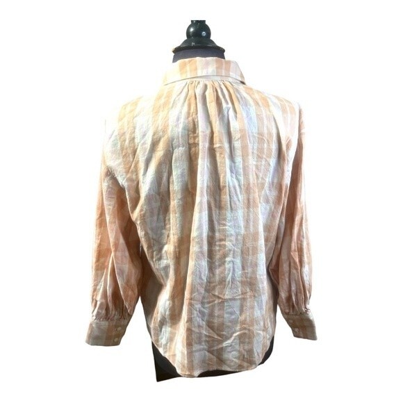 J.Crew Gathered button-up shirt in featherweight flannel Size S - Picture 2 of 8